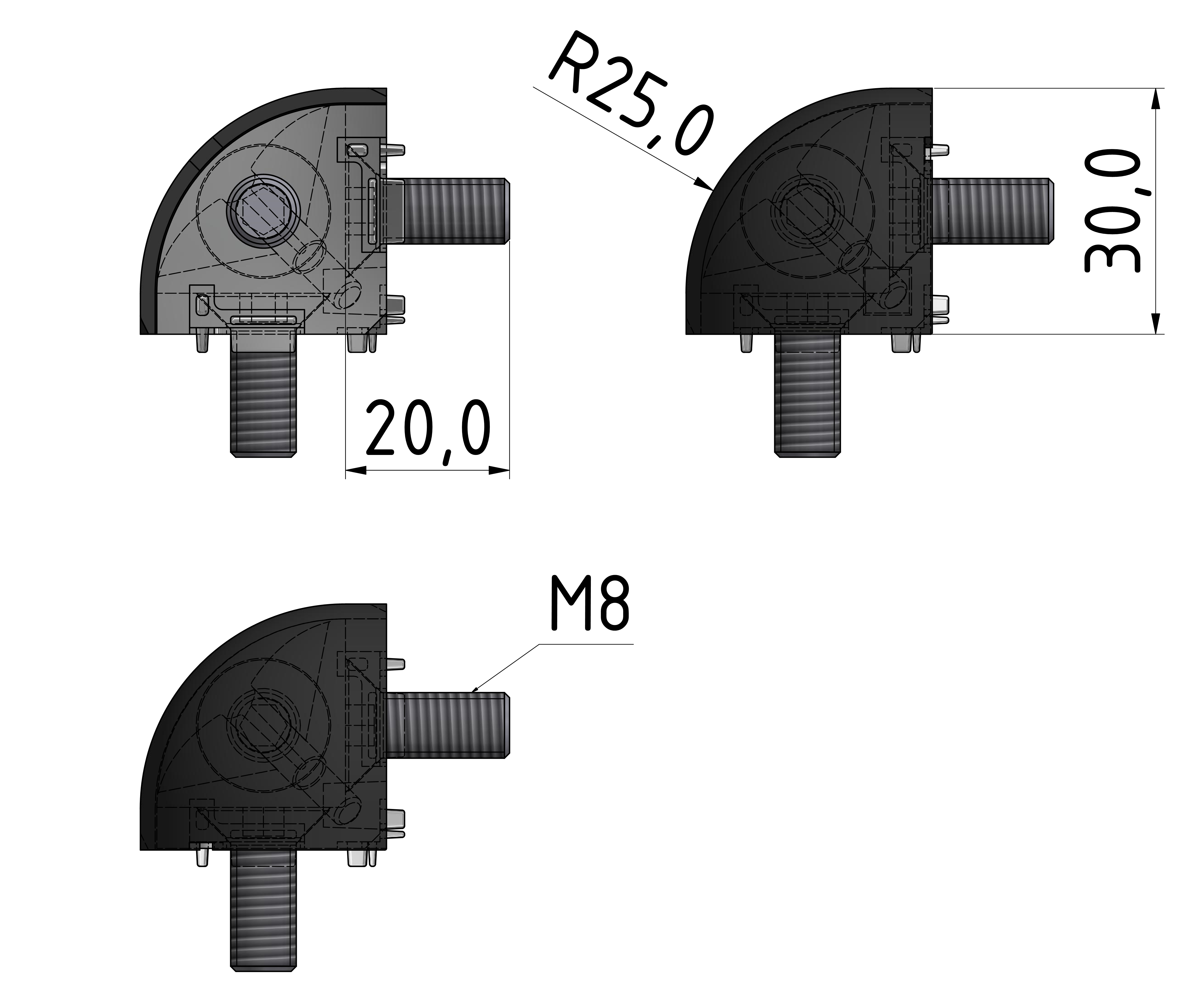 Eckwinkelsatz 30 R-8