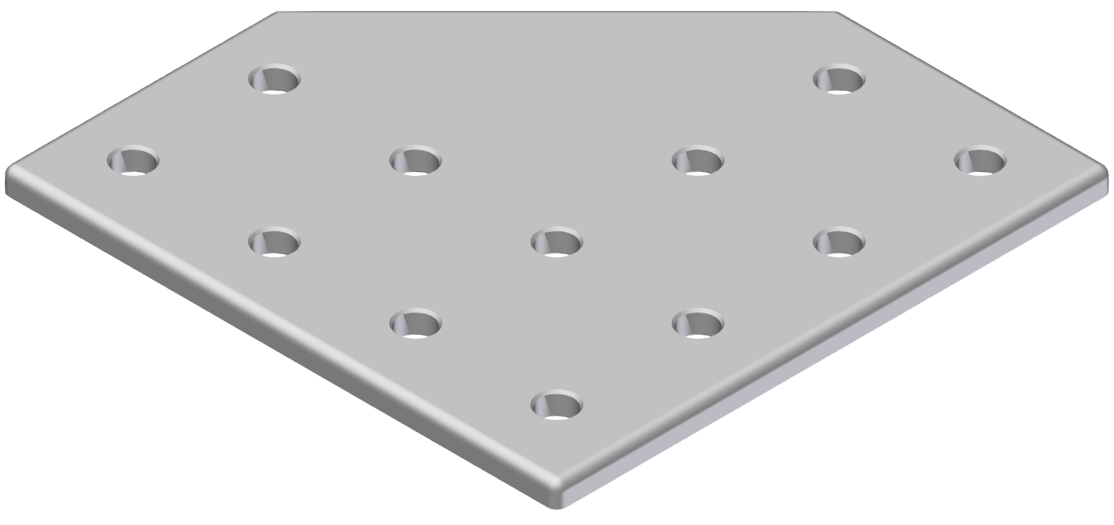 Verbinderplatte L 120x120, eloxiert-8
