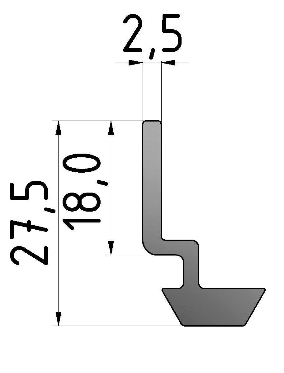 Winkelleiste 8 Al, natur Winkelleiste 8 Al, natur