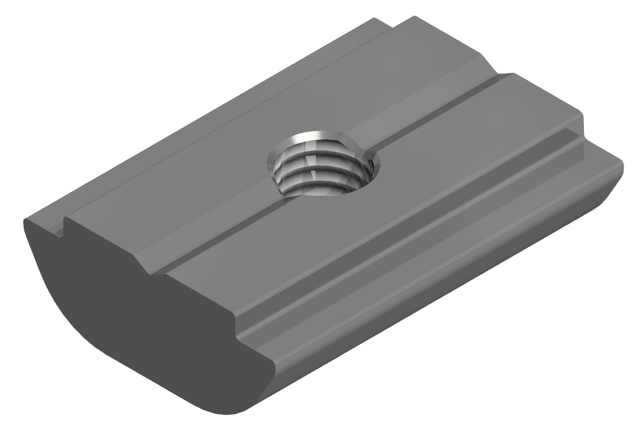 T-Slot Nut B M4, zinc-plated-8