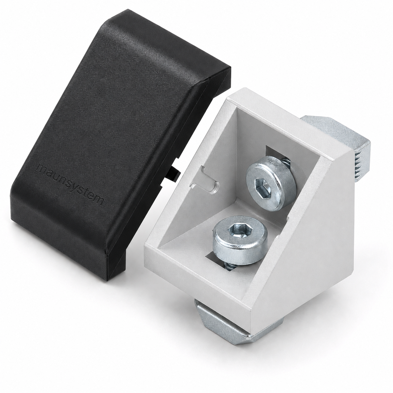 Winkelsatz 30x30, weißaluminium-8
