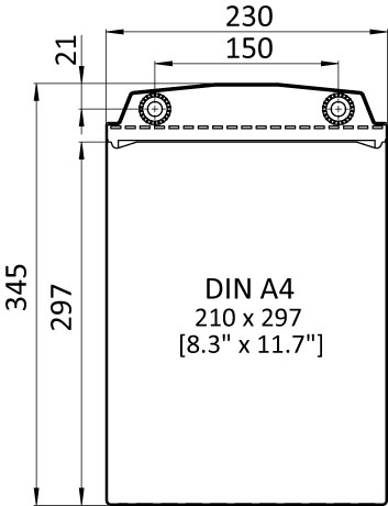 Magnetic DIN A4 pocket high Magnetic DIN A4 pocket high