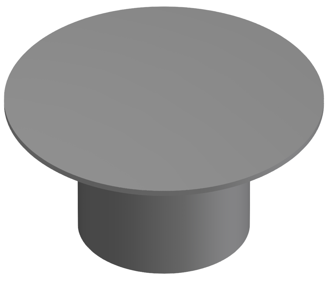 Abdeckkappe 8 D7, grau