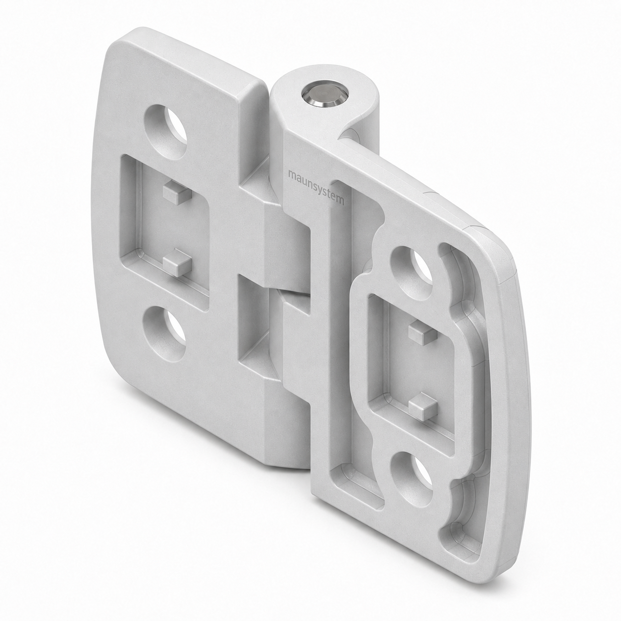 Alu Combi Hinge non detachable 30x40 Al, white aluminium-8
