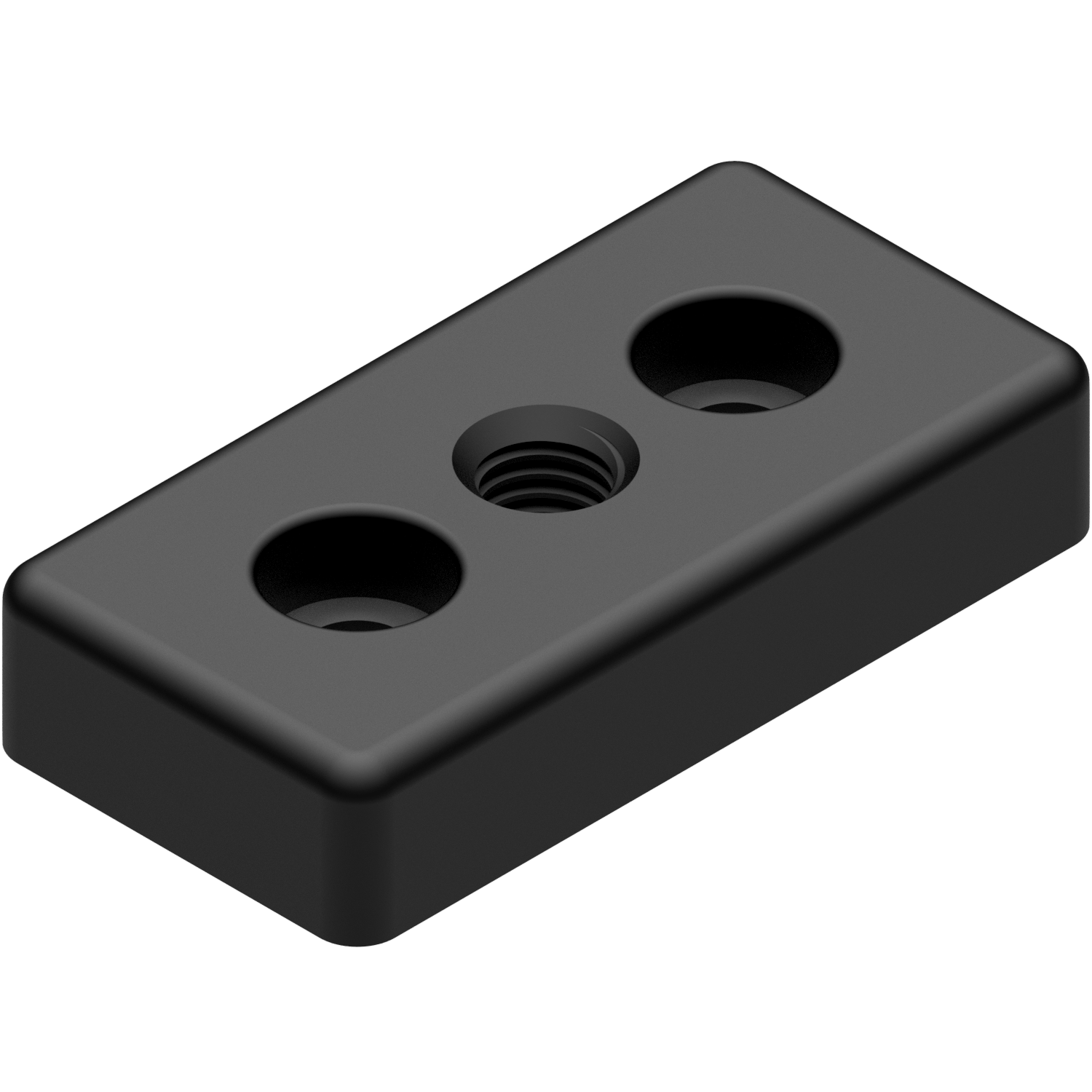 Base Plate 8 80x40, M12, black