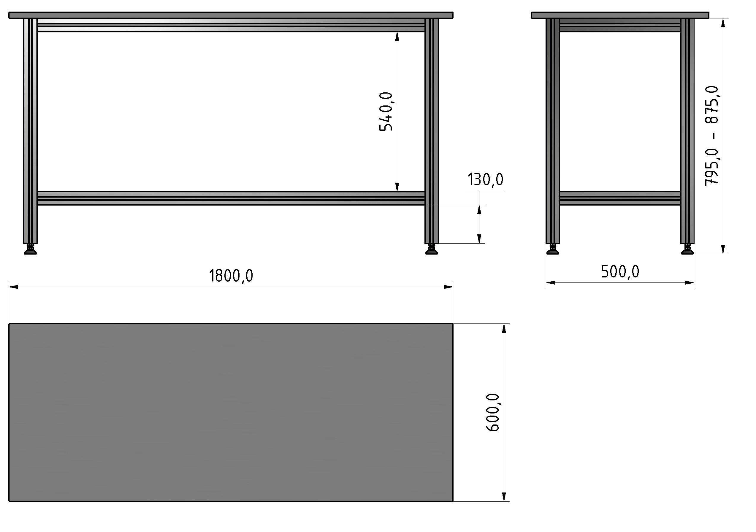 Packing Line Arbeitstisch