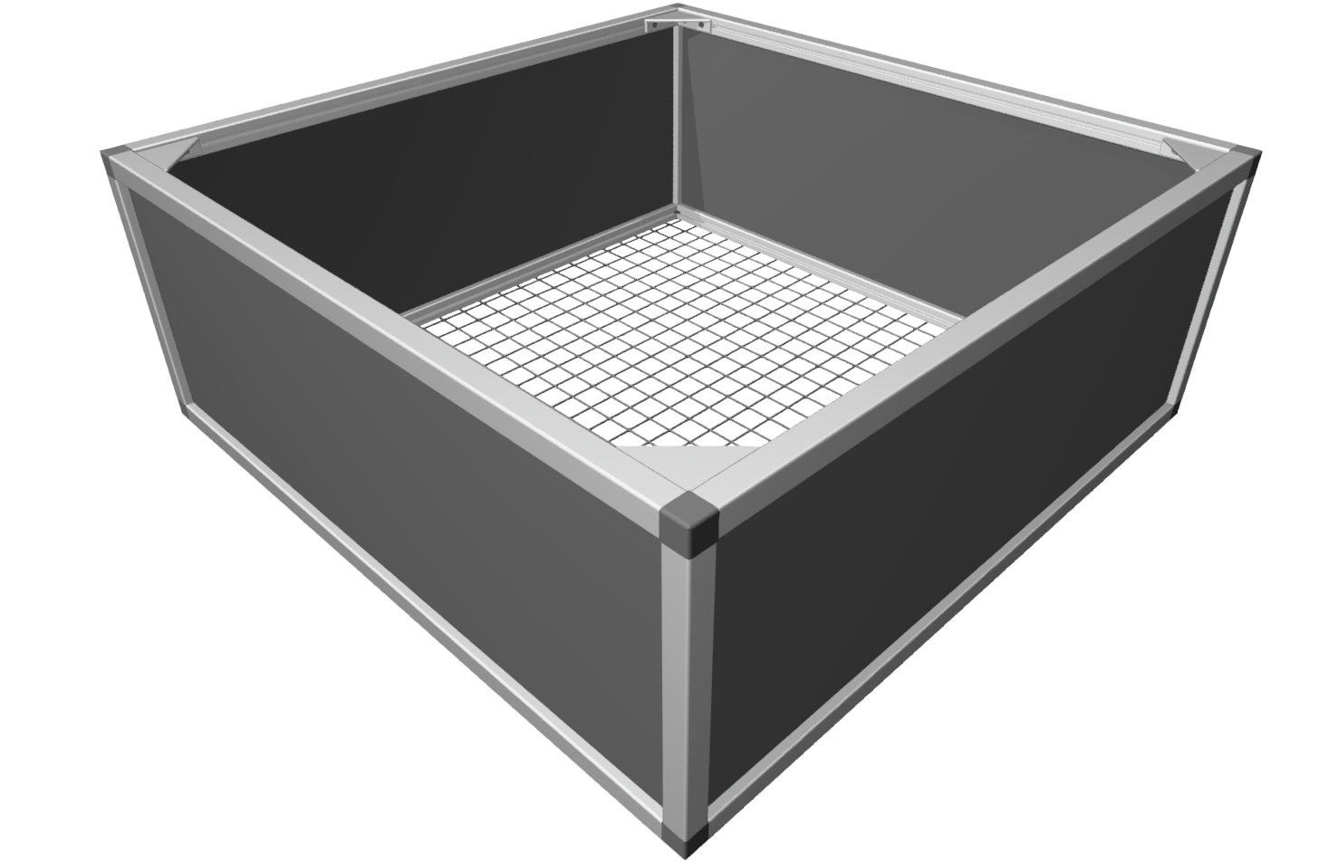 Raised bed aluline 100 x 100 cm Raised bed aluline 100 x 100 cm