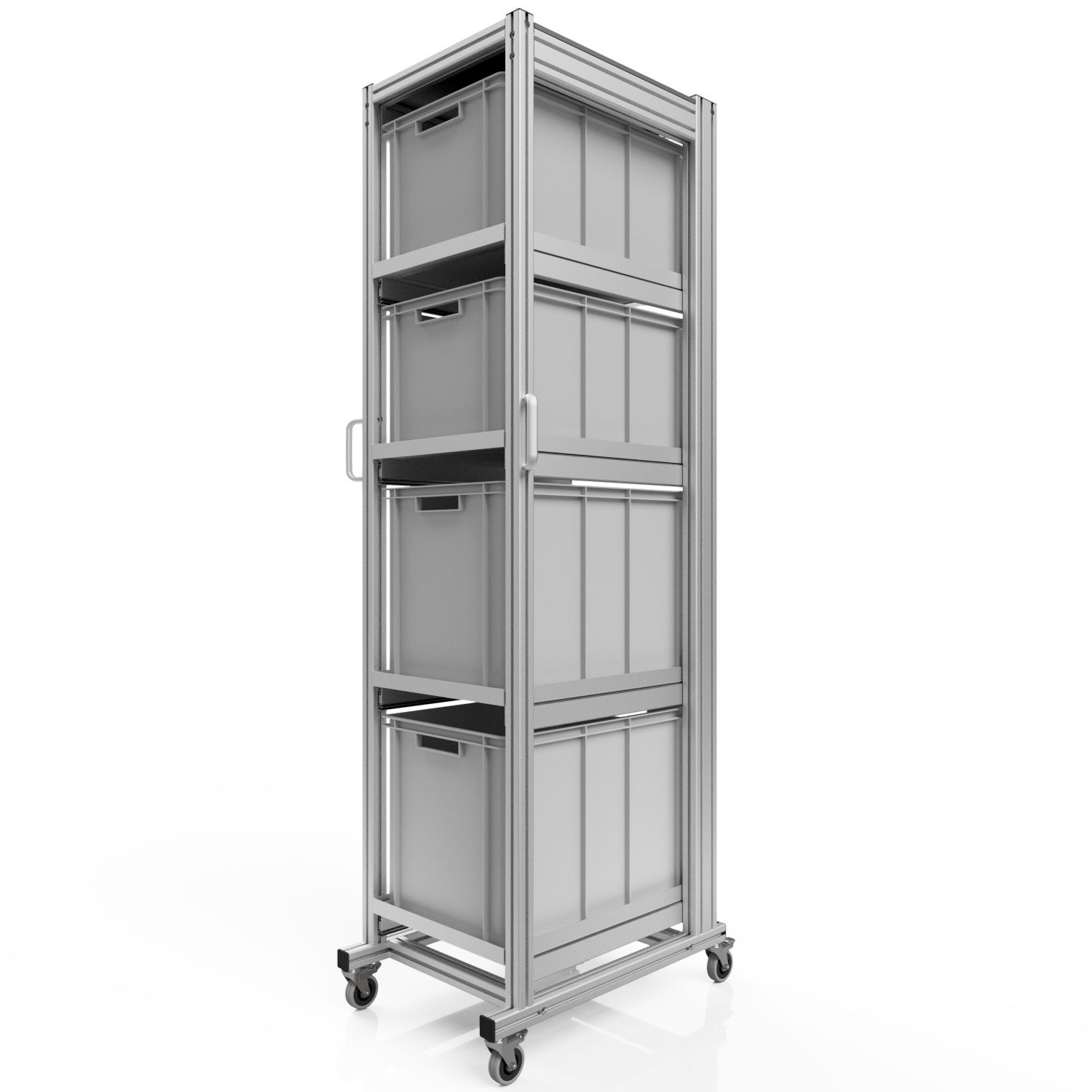 System trolley for Euro container 60x40 H 200 cm