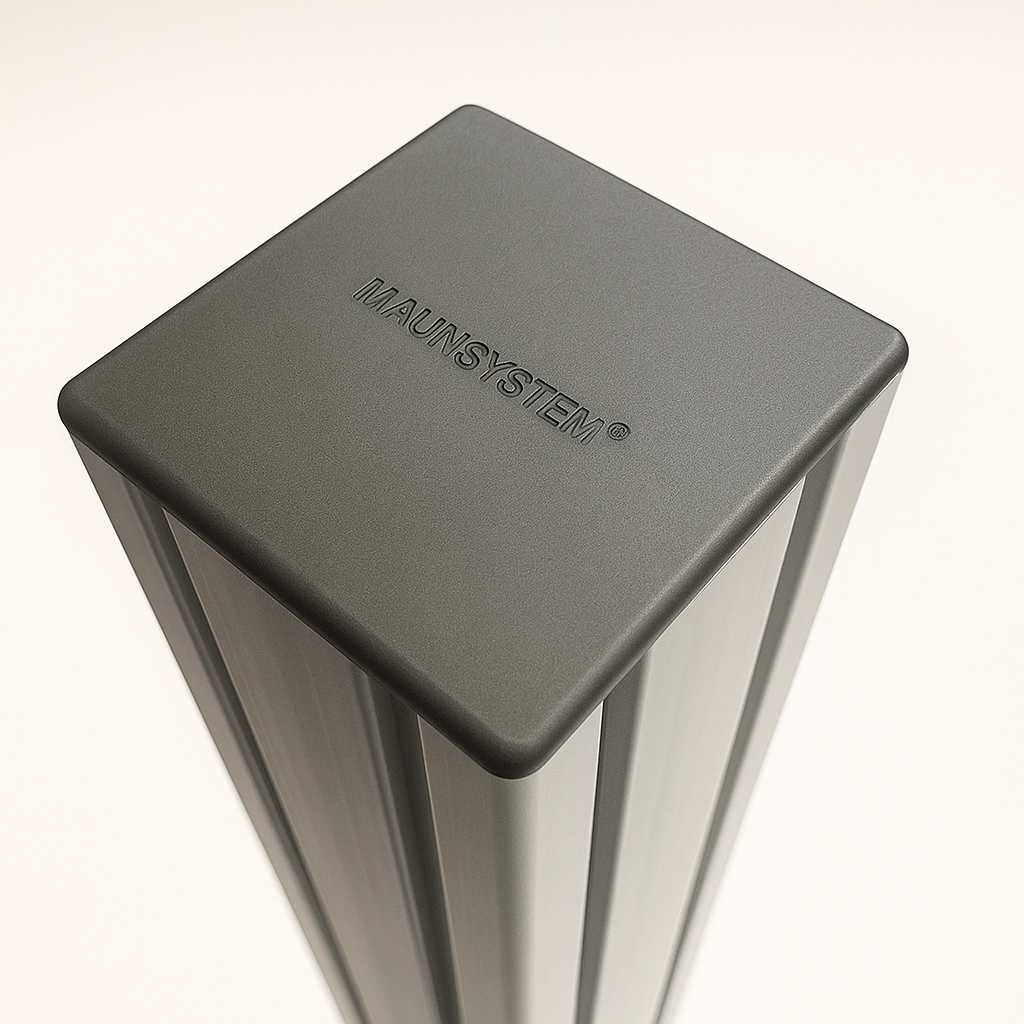 Abdeckkappe 8 80x80, schwarz