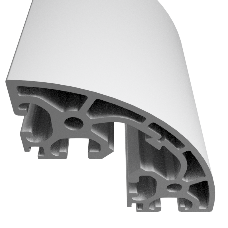 Profil X 8 40 R80-90° K15 - XMS, natur Profil X 8 40 R80-90° K15 - XMS, natur