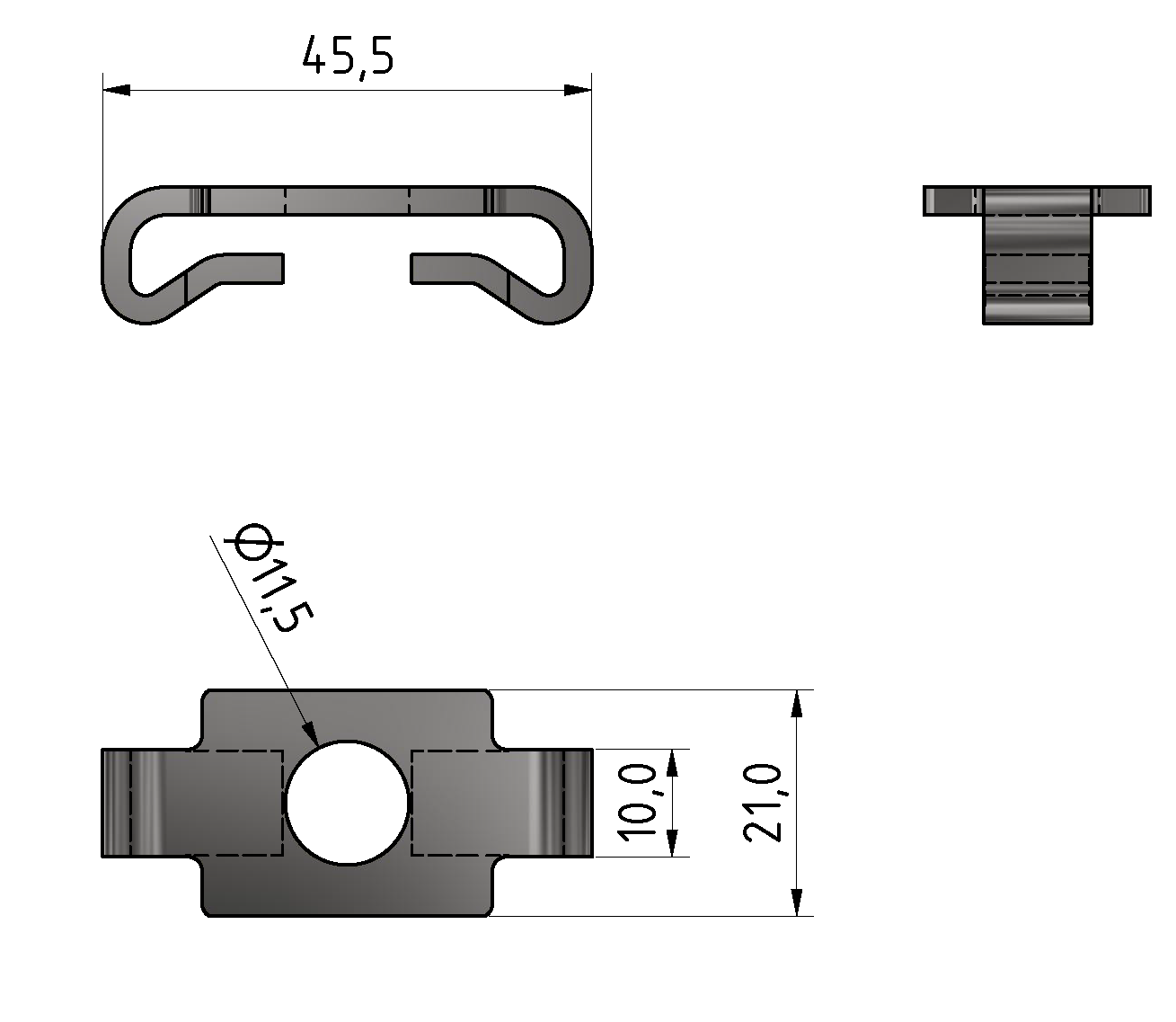 Standard-Verbinder 10, verzinkt