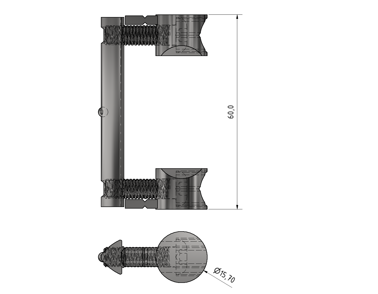 Universal-Fastening Set 8 80, bright zinc-plated