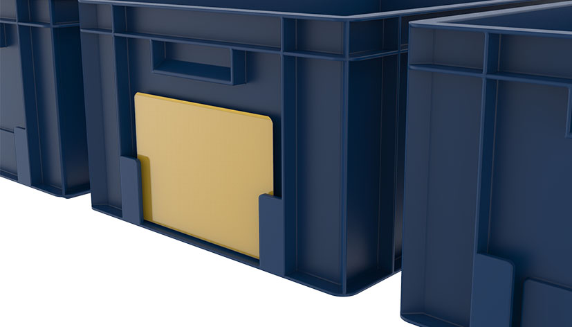 Oben offene KANBAN Hülle 200 x 135 - weiß
