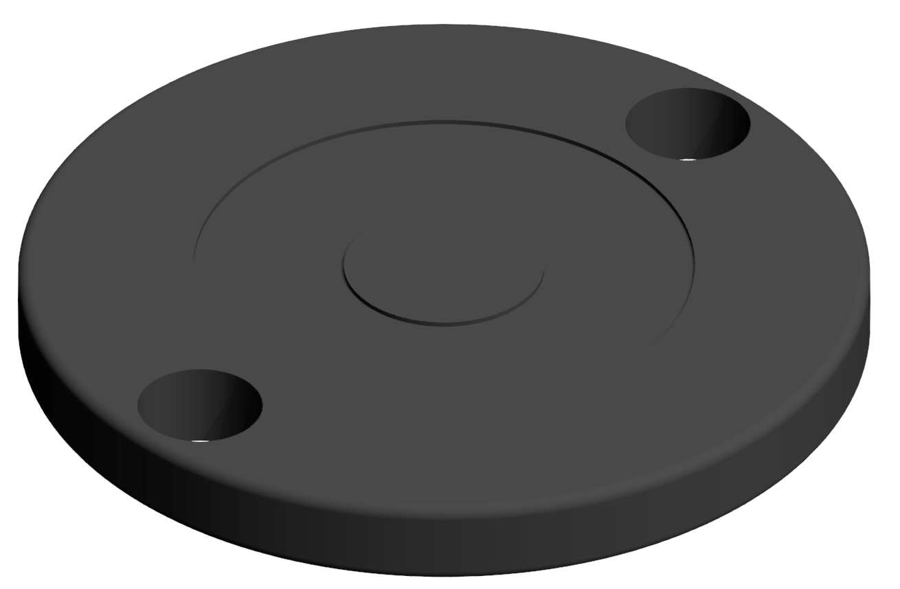 Anti Slip Plate A-B-C D80, black