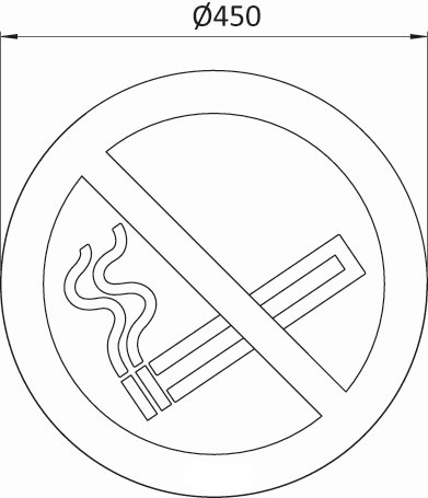 No Smoking Ground sign
