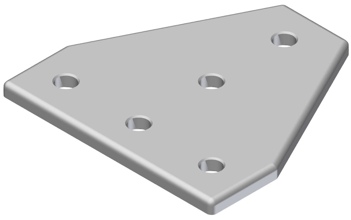 Verbinderplatte T 90x90, eloxiert- 8