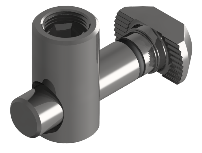 Schnellspannverbinder 90°, verzinkt-8 Schnellspannverbinder 90°, verzinkt-8