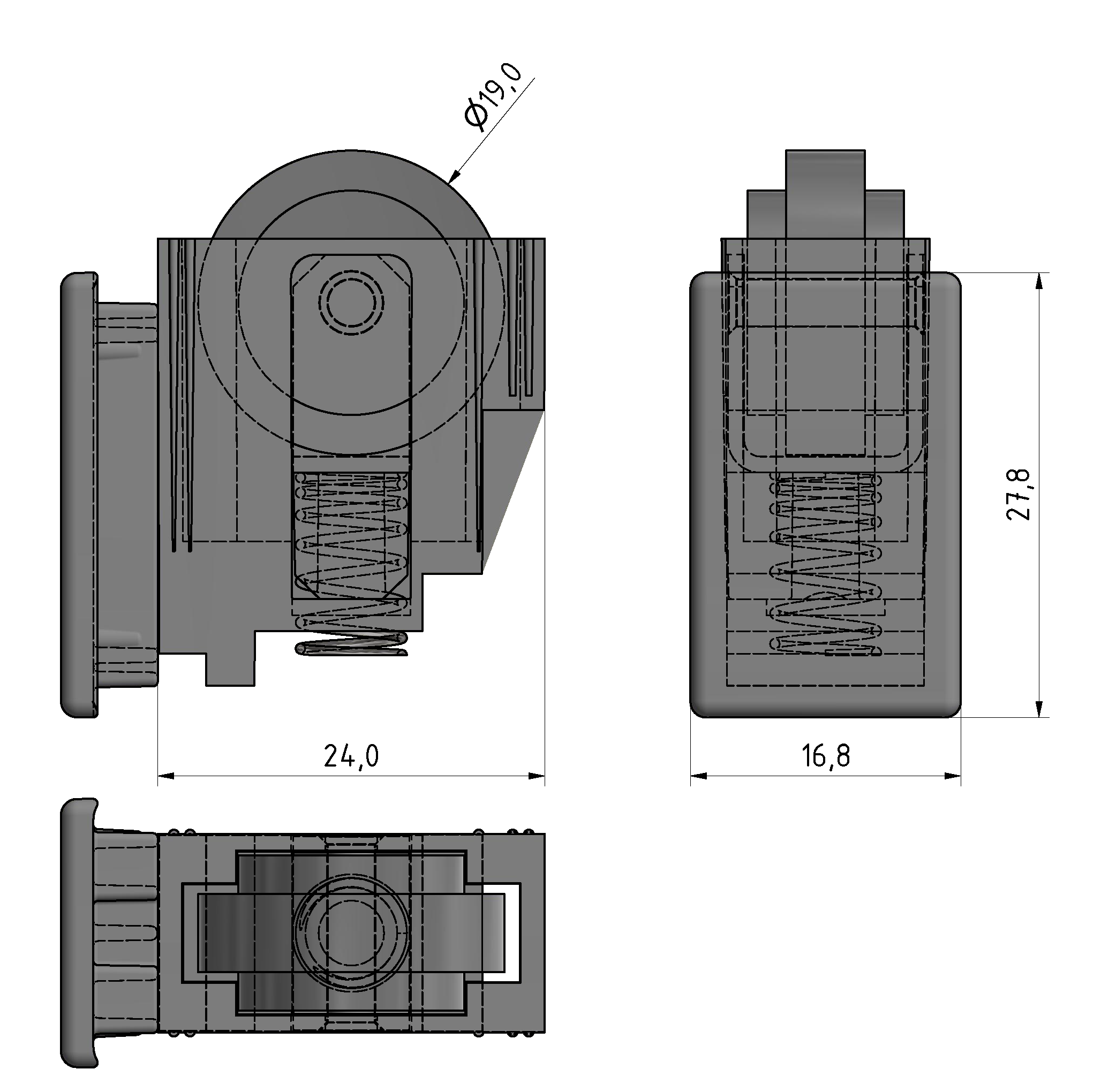 Rollensatz für Eckverbinder 32x18-8