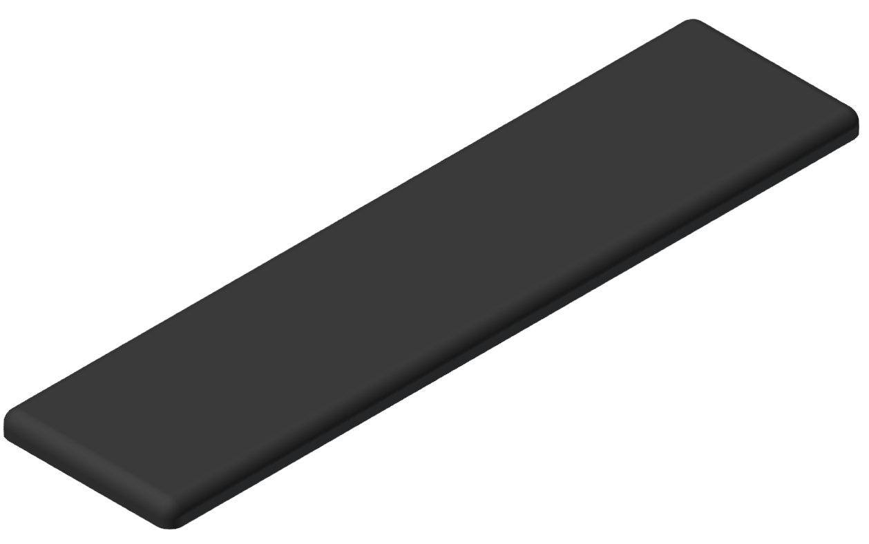 Abdeckkappe 5 80x20, schwarz