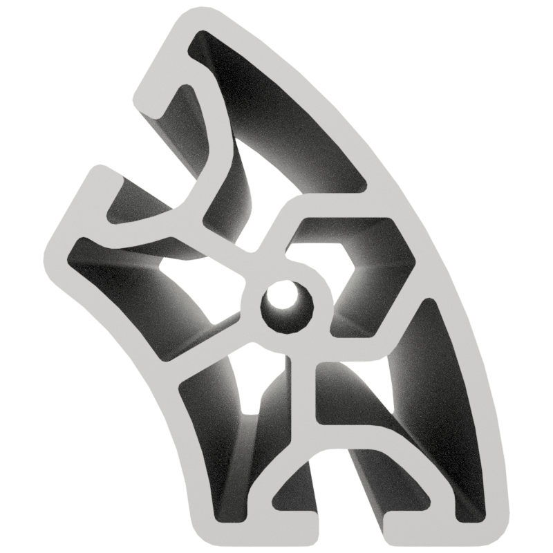 Profil 8 R40/80-60°, natur
