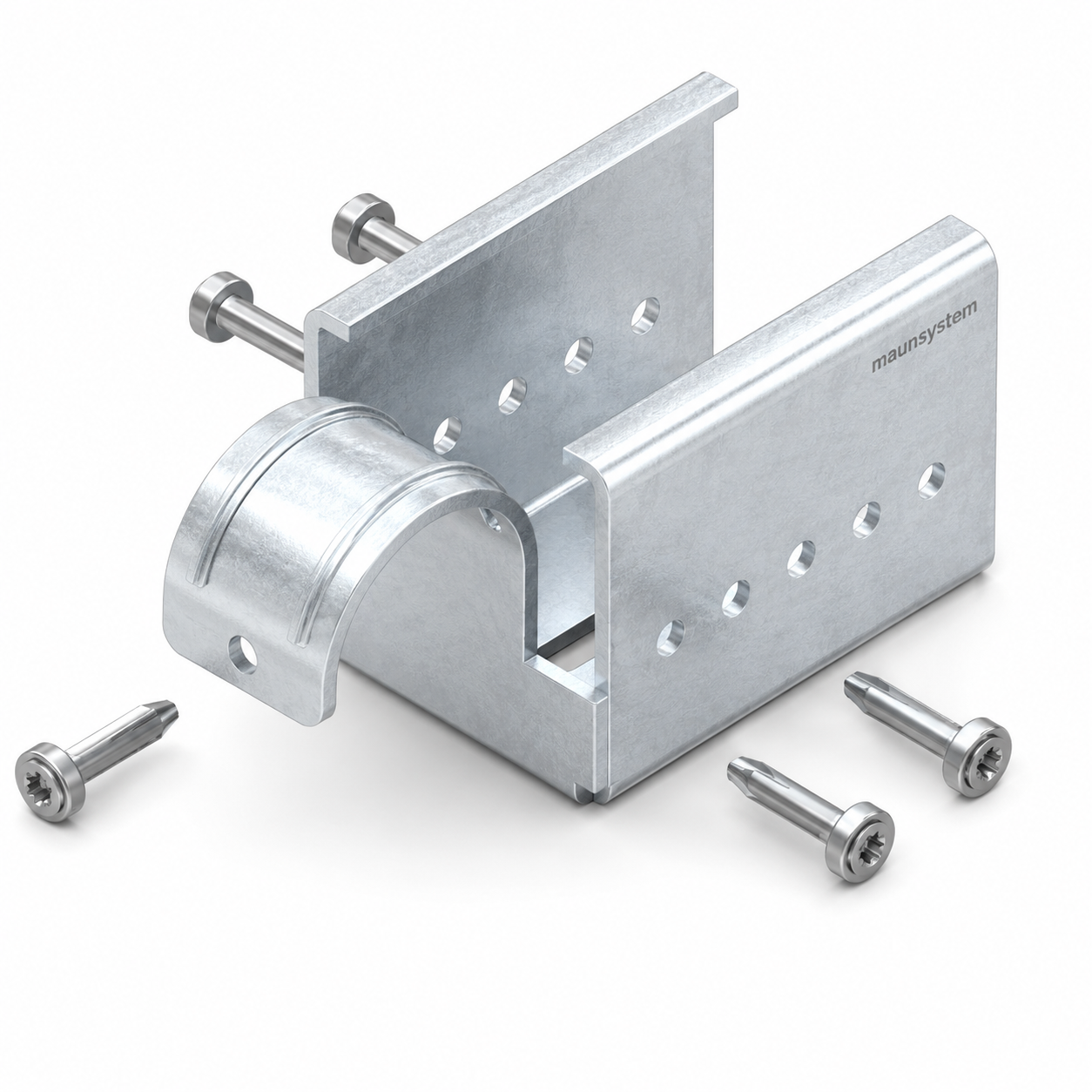 Holding Bracket round center Set Alu-D28