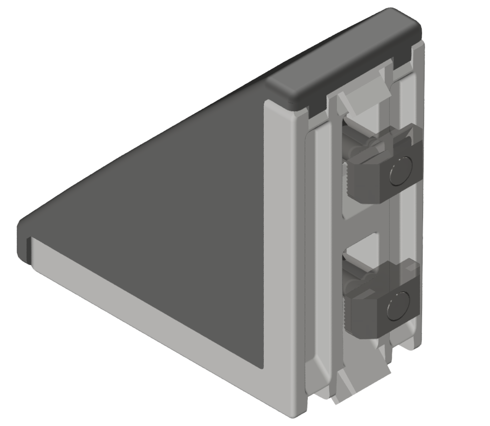 Winkelsatz 40x80, weißaluminium-10