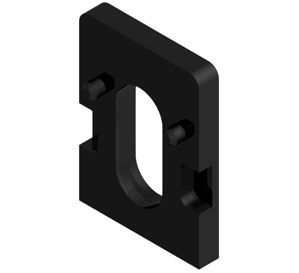 Uniblock Distanzstück 6 3mm, schwarz