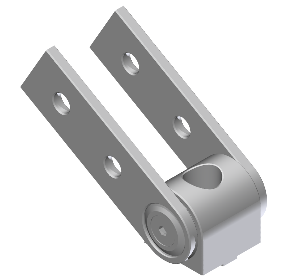 Pivot Joint 20x20, white aluminium-6 