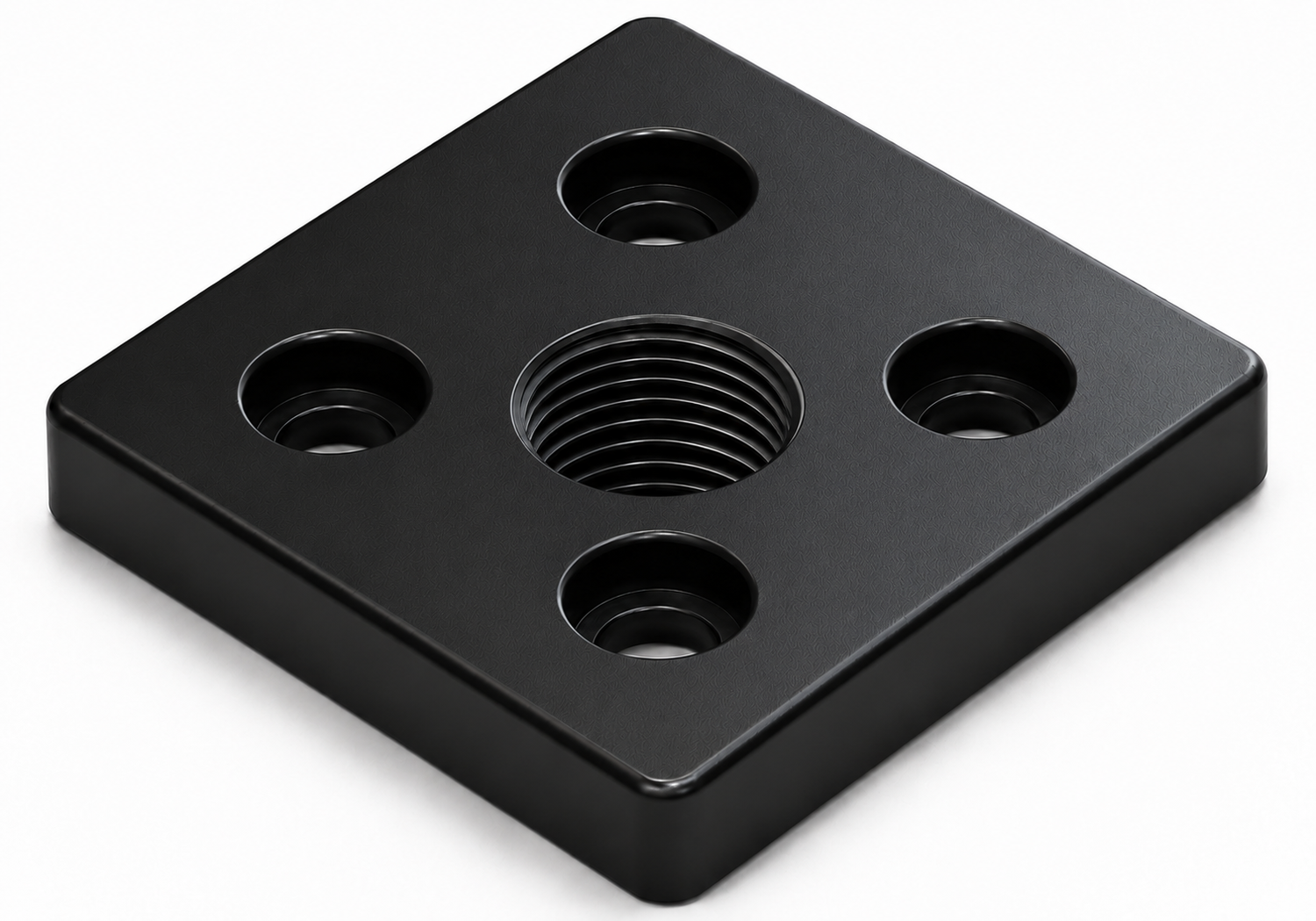Fußplatte 100x100 M20, schwarz-10