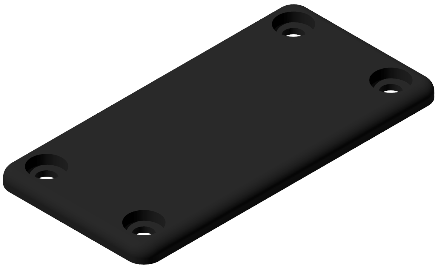 Conduit Cap 80x40, black