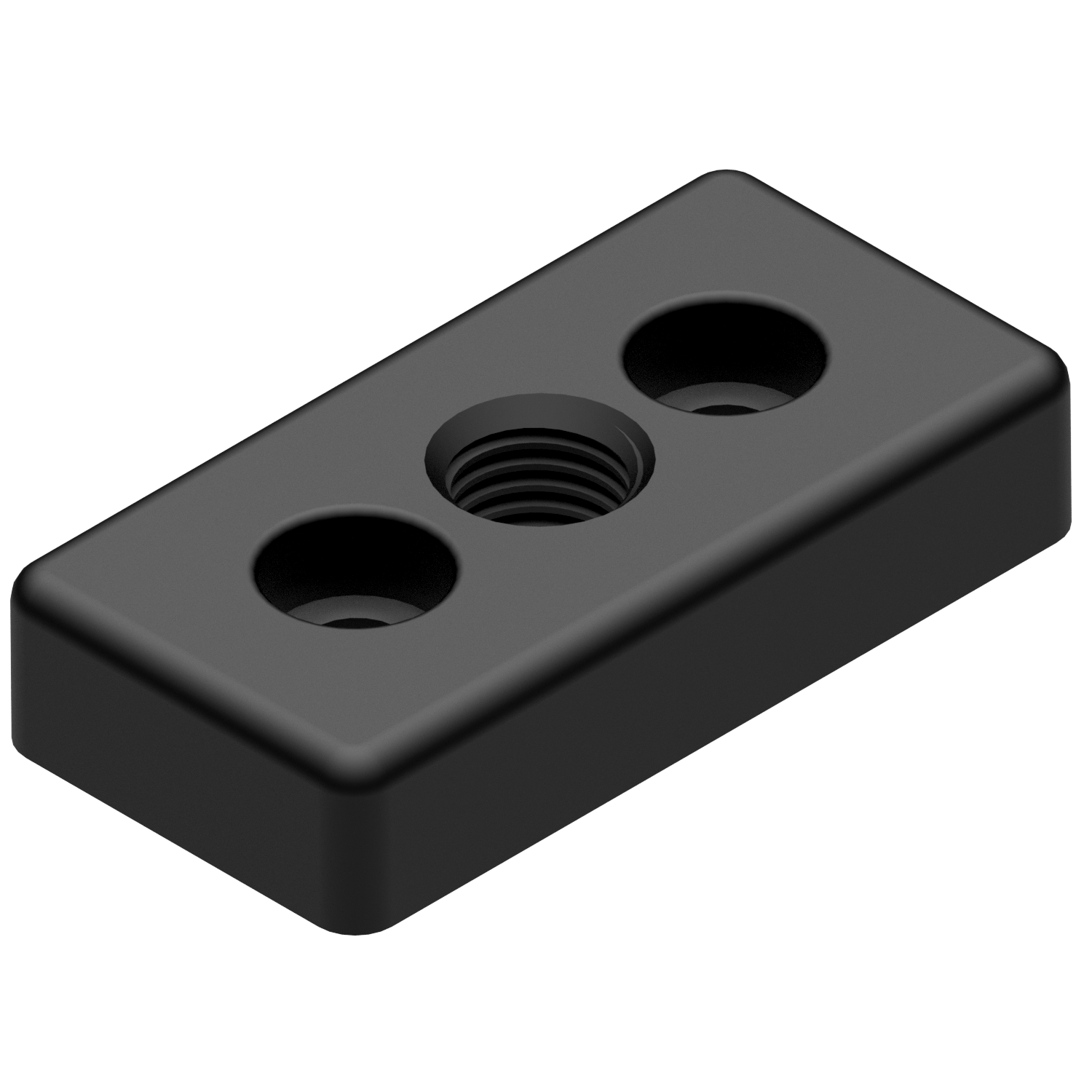 Base Plate 8 80x40, M16, black