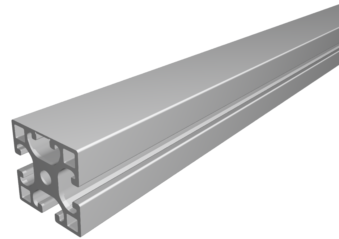 Profil X 8 40x40 1NO leicht, natur  Profil X 8 40x40 1NO leicht, natur