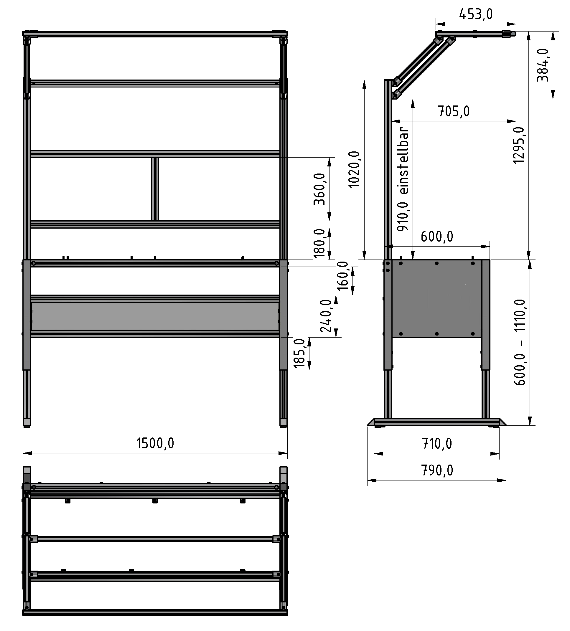 Basic Line plus table frame
