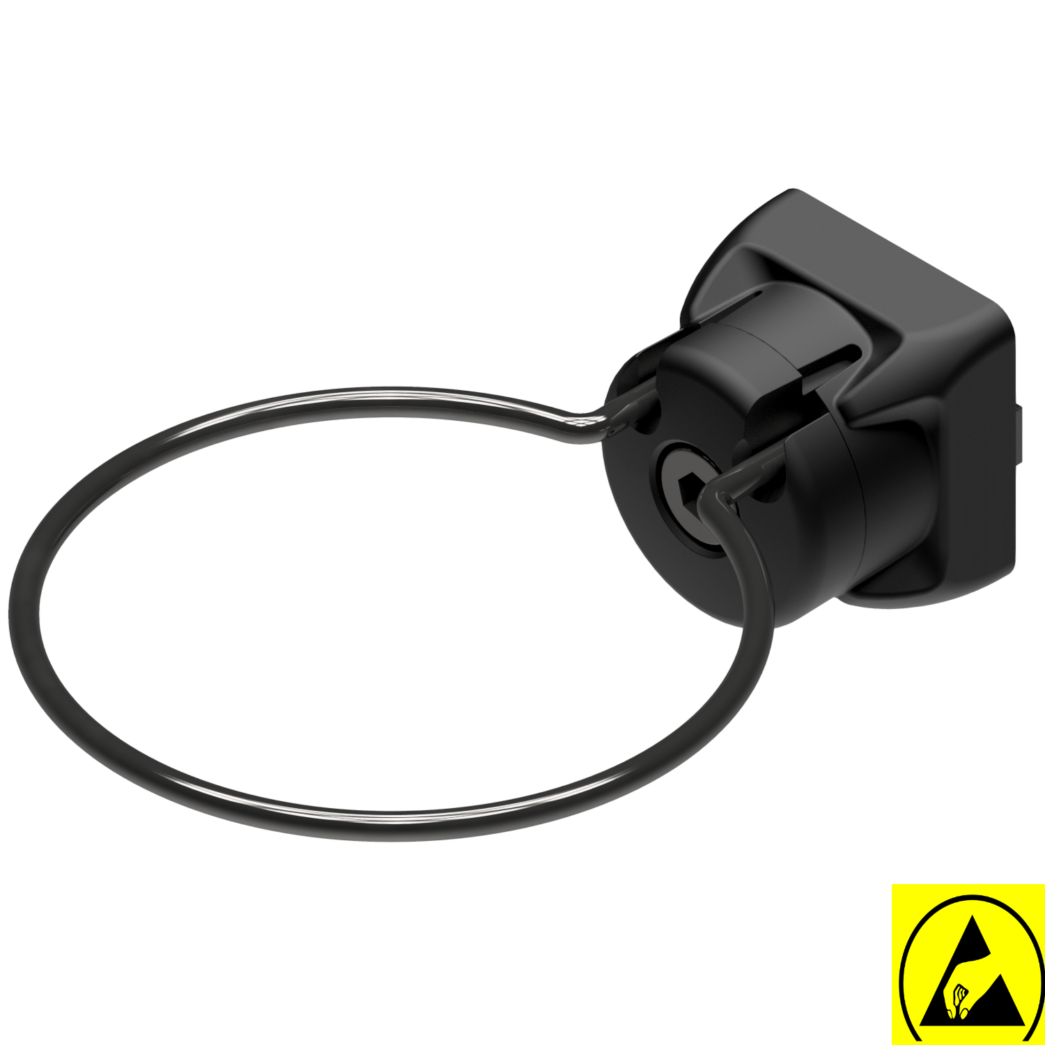 Holder 8 D80 ESD, black similar to RAL 9005