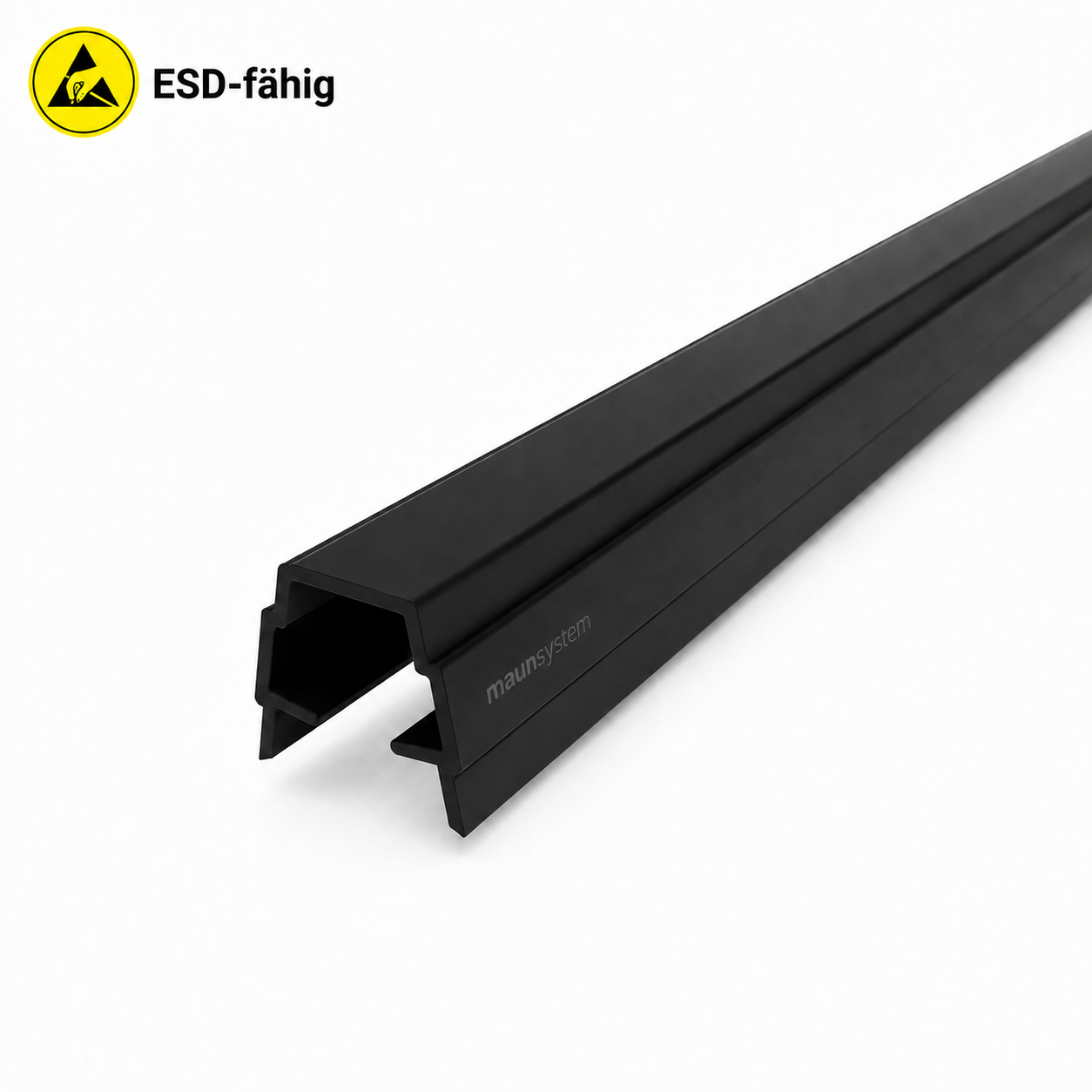 Abdeck- und Einfassprofil 8 ESD, schwarz