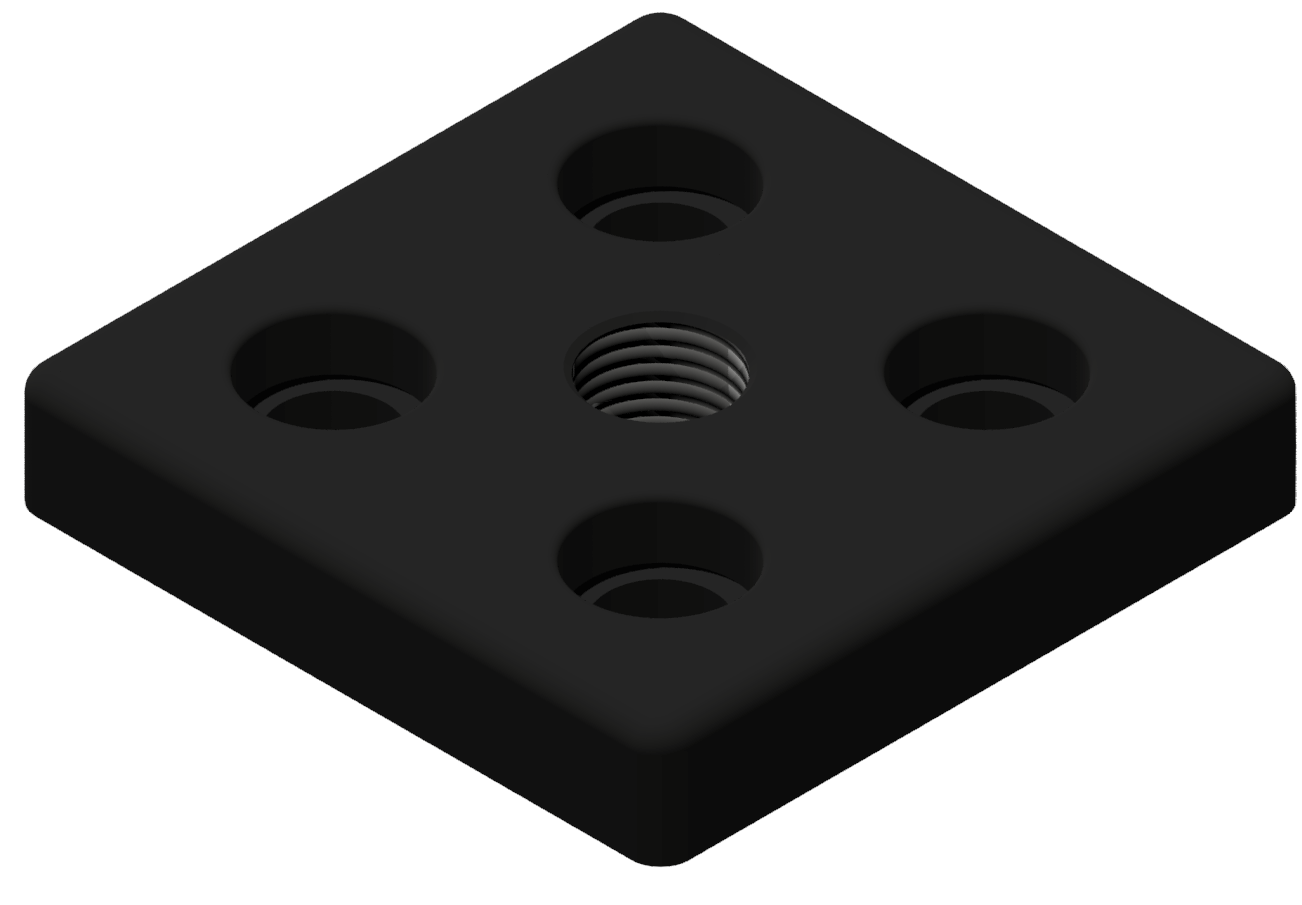 Fußplatte 90x90 M20 - 10