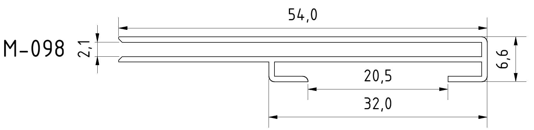 Beschriftungsfeld B, glasklar Beschriftungsfeld B, glasklar