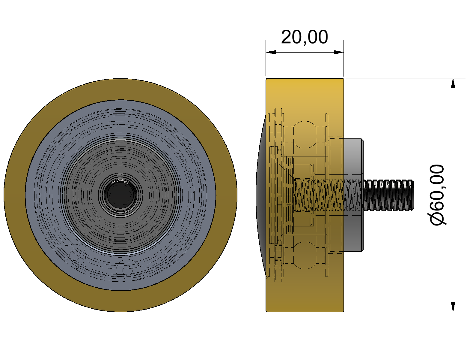 Rolle D60 PU
