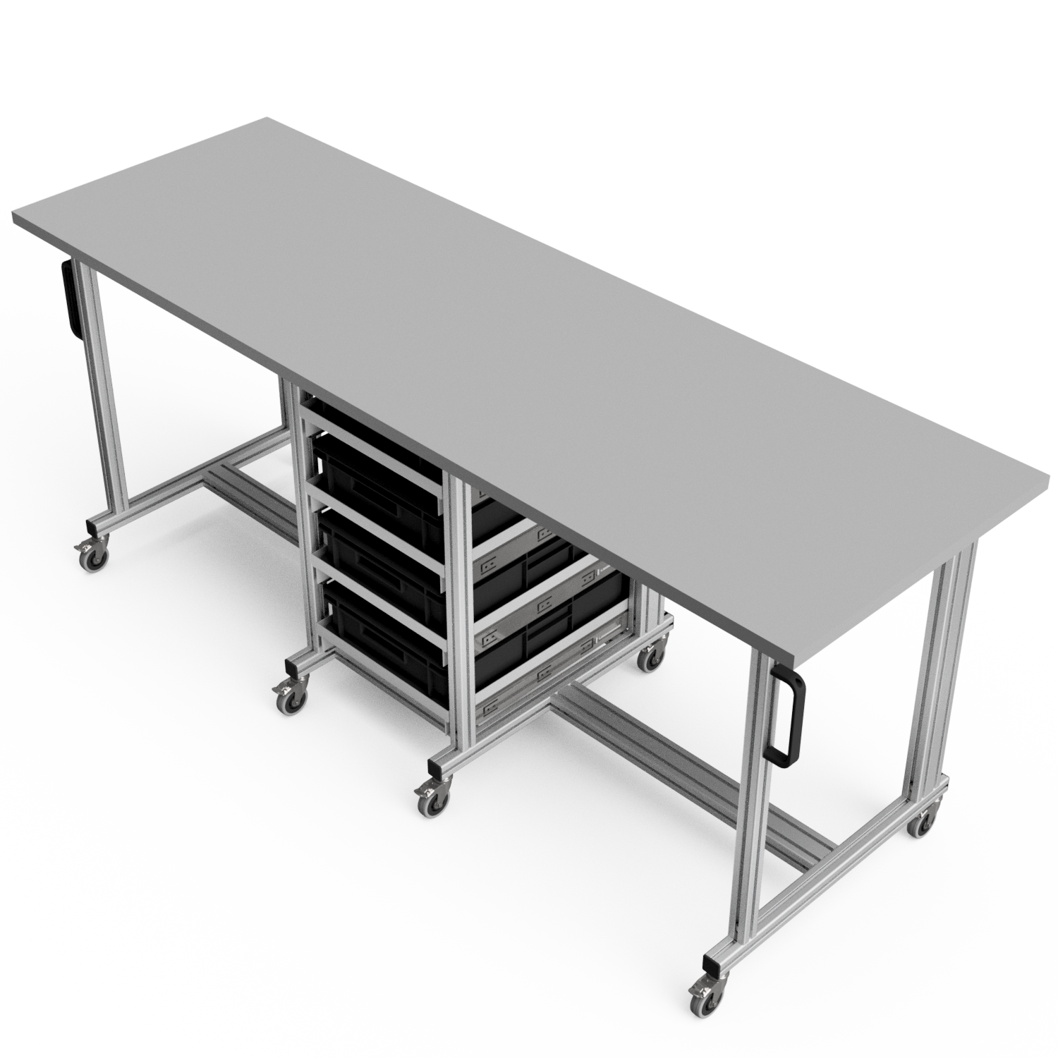 ESD Systemtisch Pro 2200x720 mm 10 mm Überstand für Eurobehälter | ohne ...
